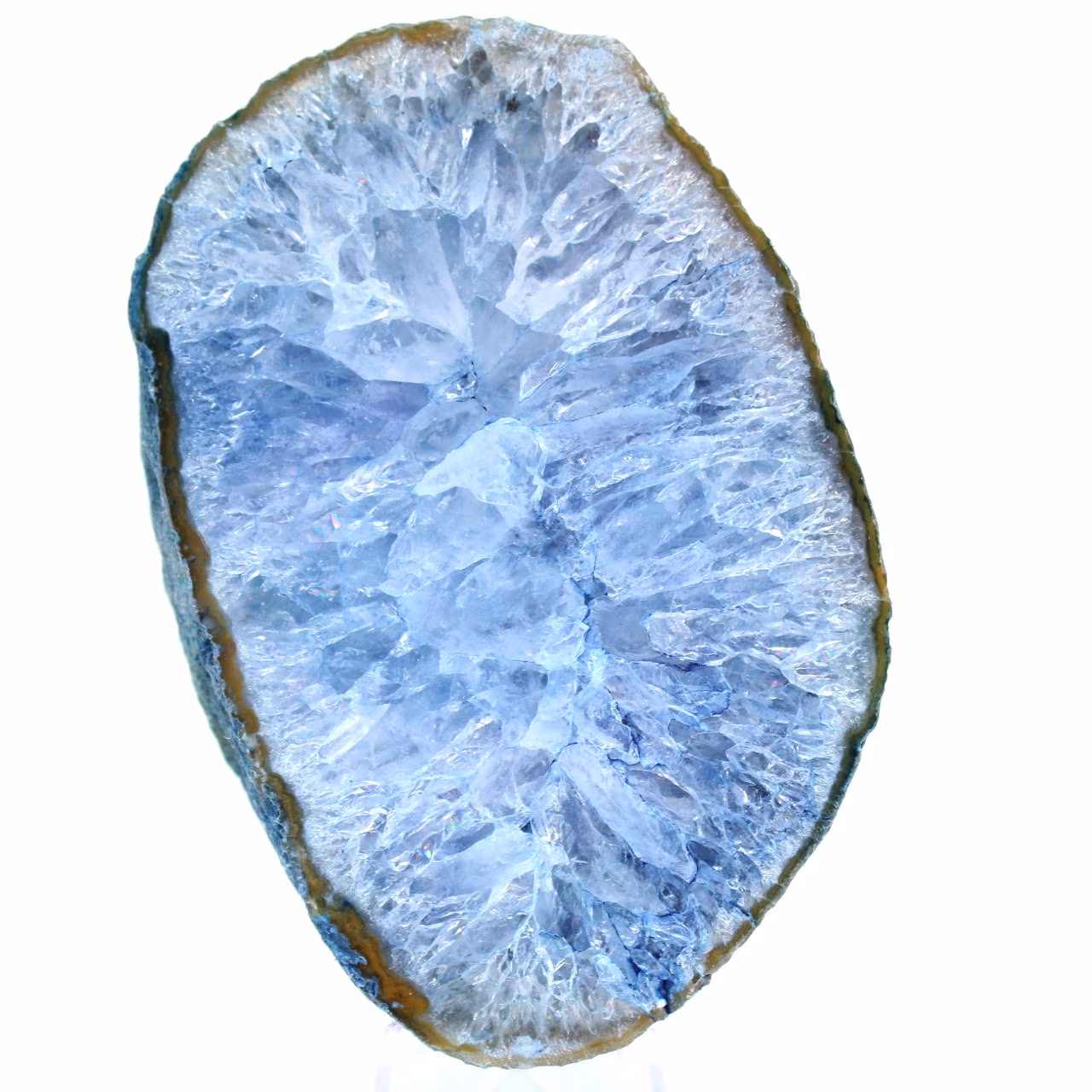 Blaue Achatscheibe