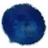 Scheibe mineralischer blauer Achat - 0