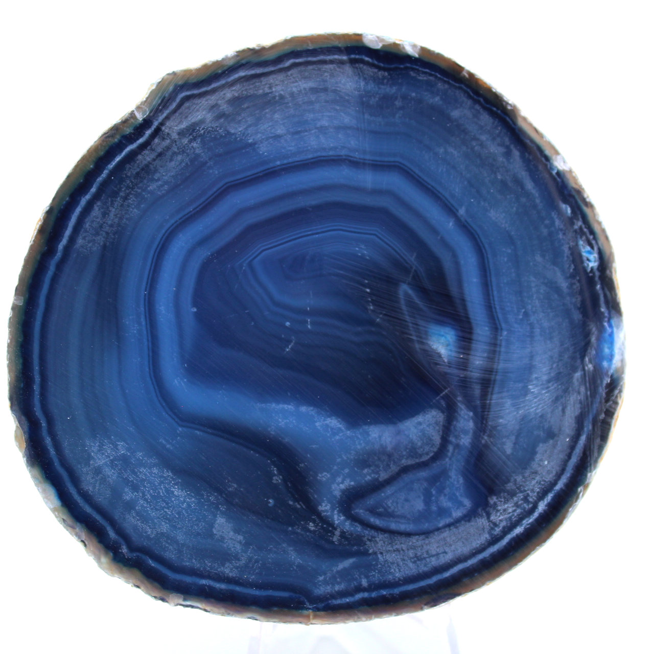 dekorativer blauer Achat