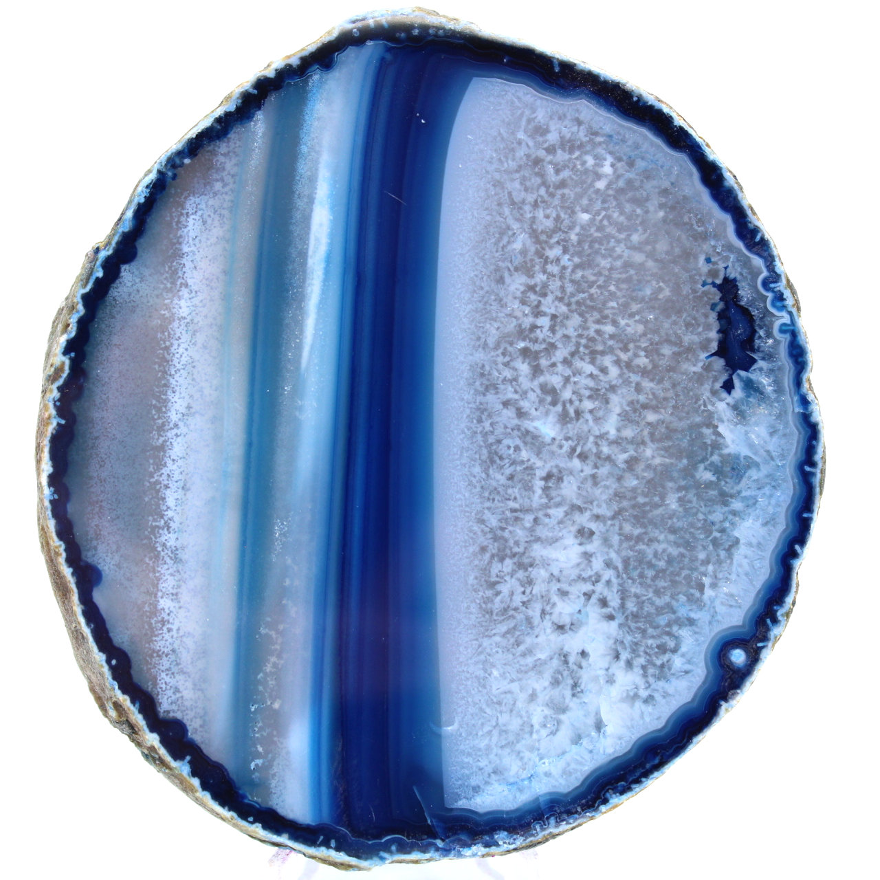 Dekoration aus mineralblauem Achat