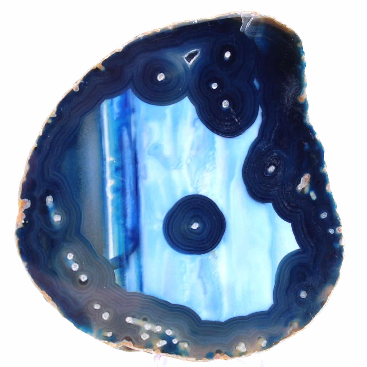 Blaue Achatscheibe