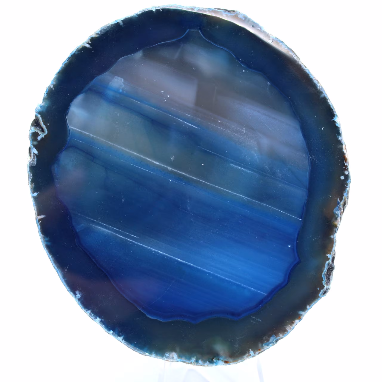 Dekoration aus mineralblauem Achat