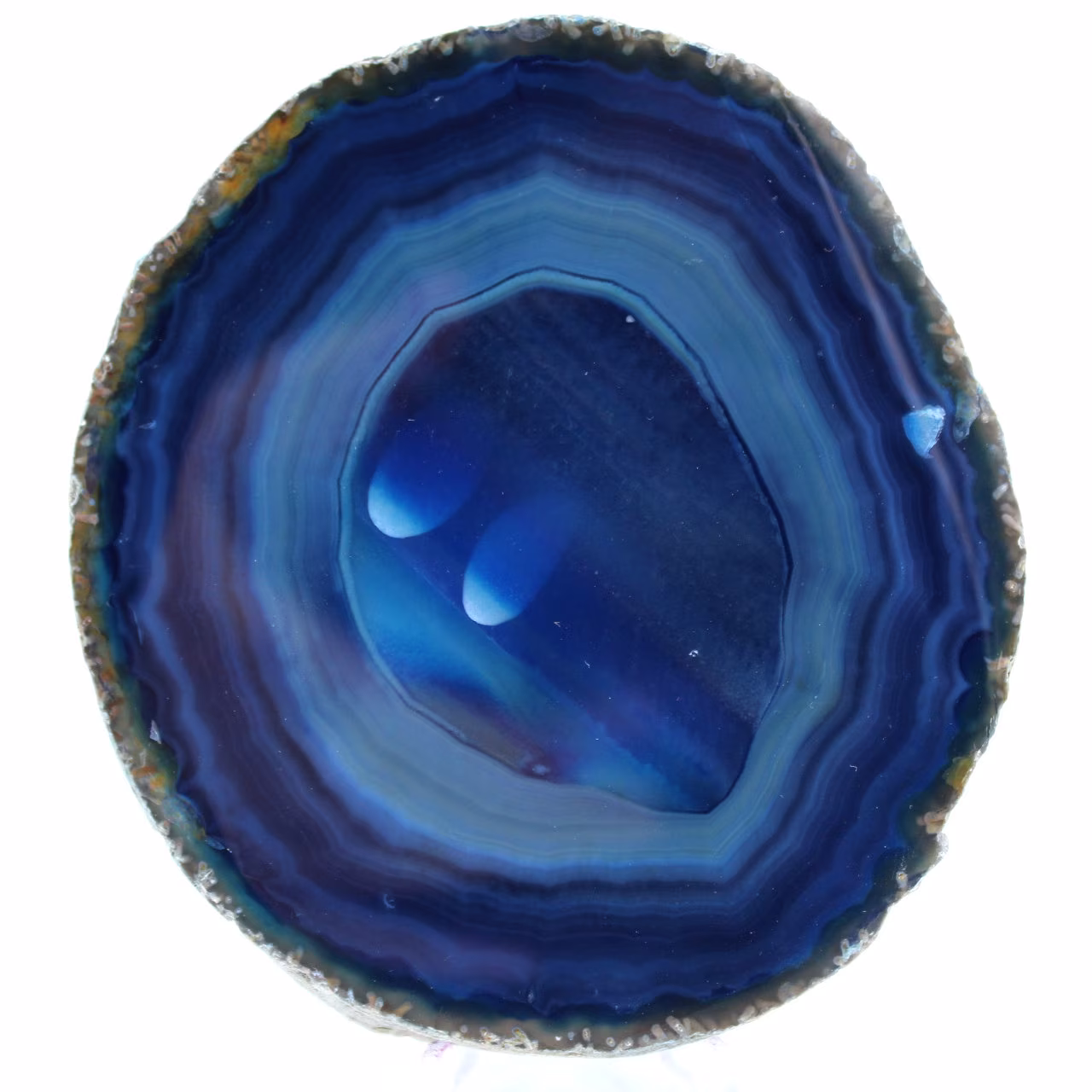 mineralischer blauer Achat