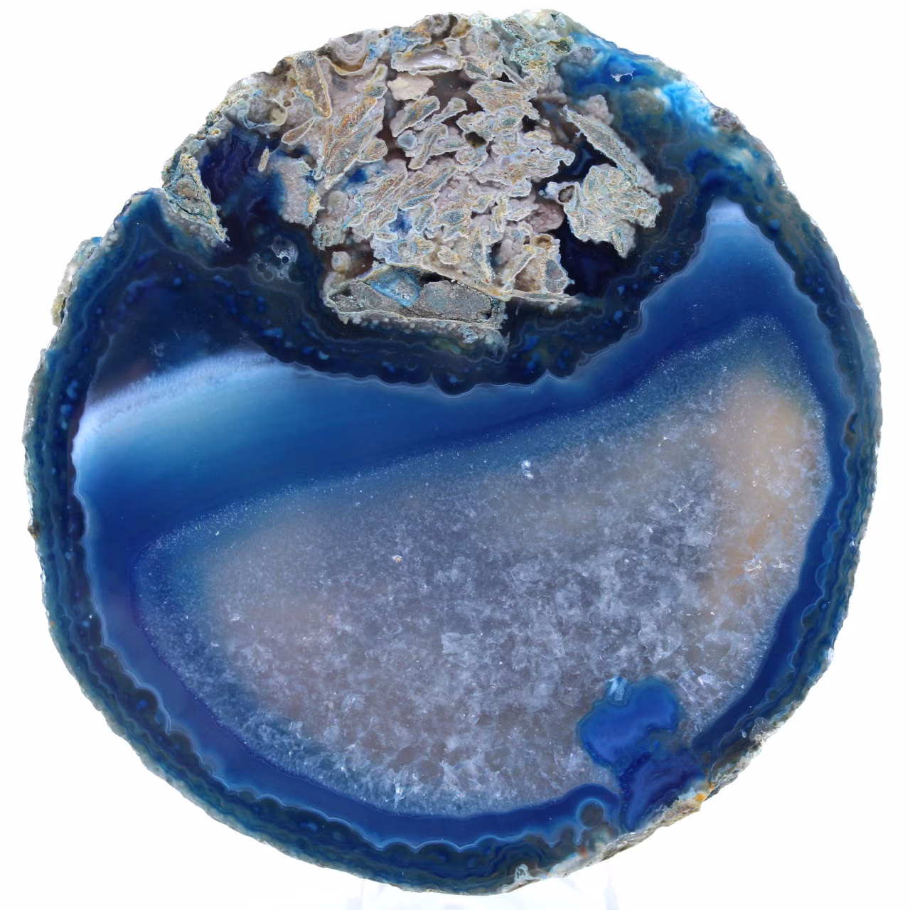 Brasilblaue Achatscheibe