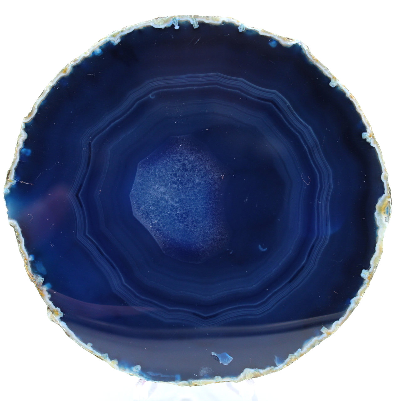 dekorativer blauer Achat