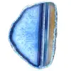 Dekorative blaue Achatscheibe - 0