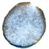 Scheibe aus dekorativem blauem Achat - 0
