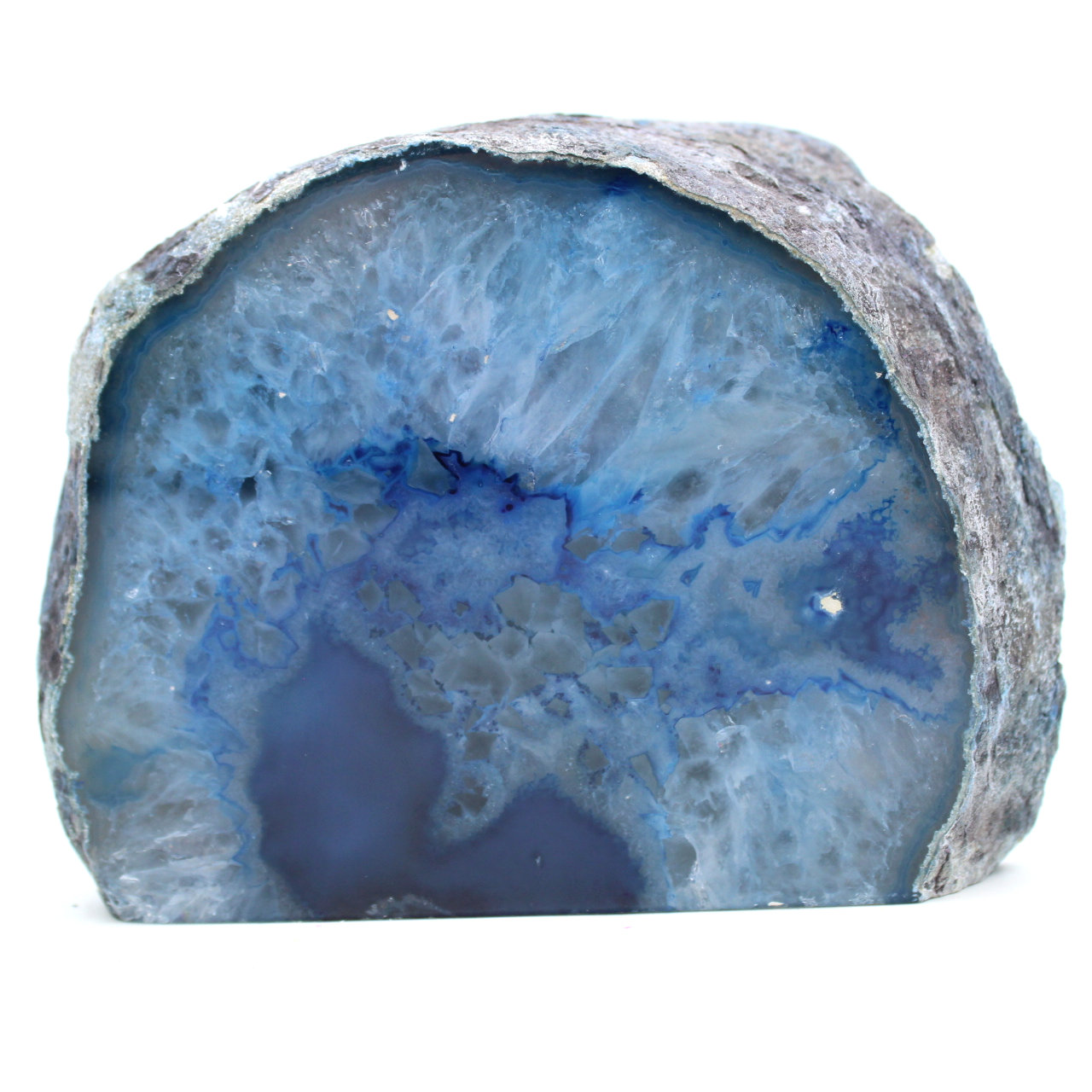 dekorativer blauer Achat