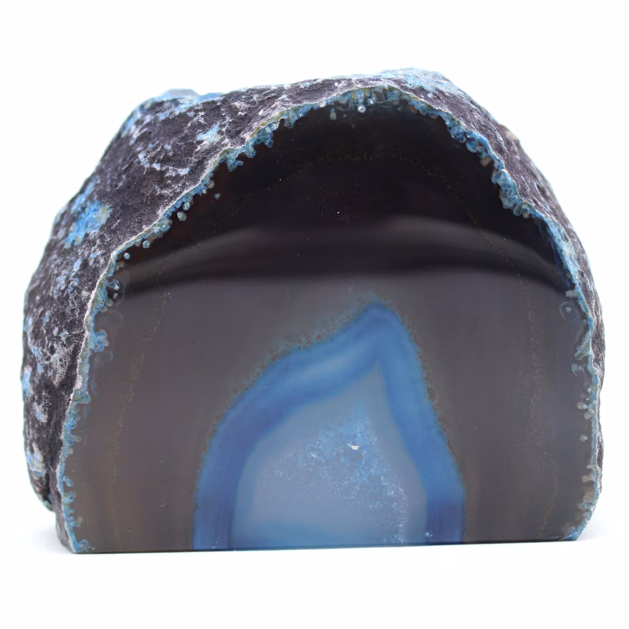 Dekoration aus mineralblauem Achat