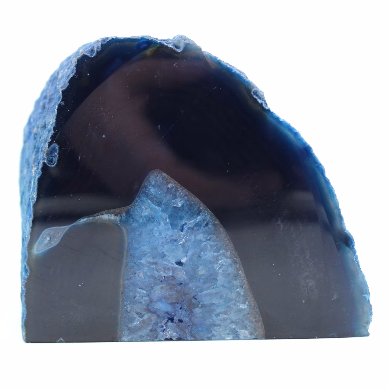 dekorativer blauer Achat