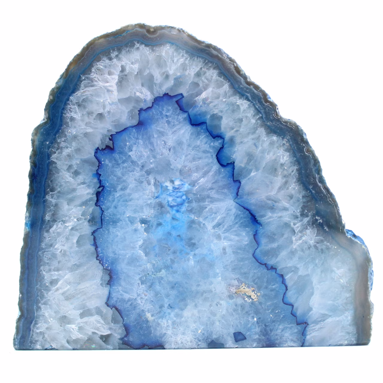 Dekorativer blauer Achat