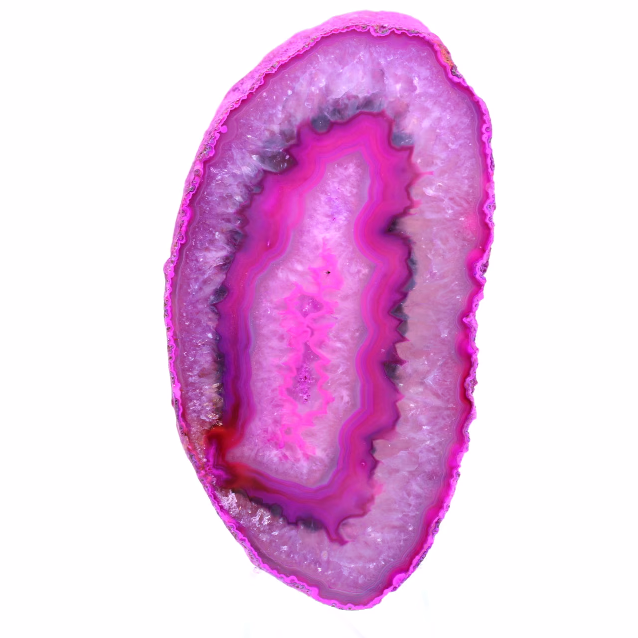 Dekorative rosa Achatscheibe