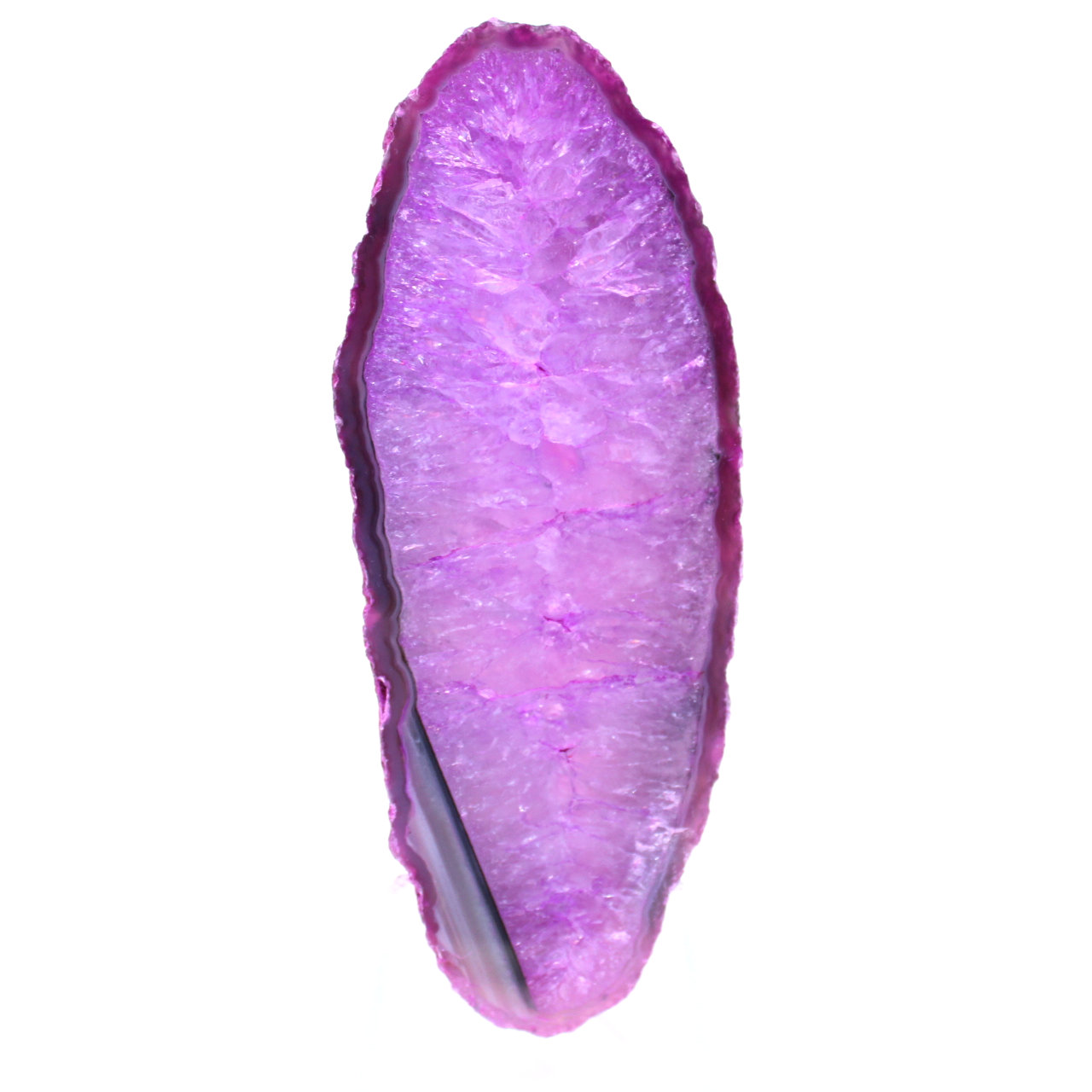Scheibe aus dekorativem rosa Achat