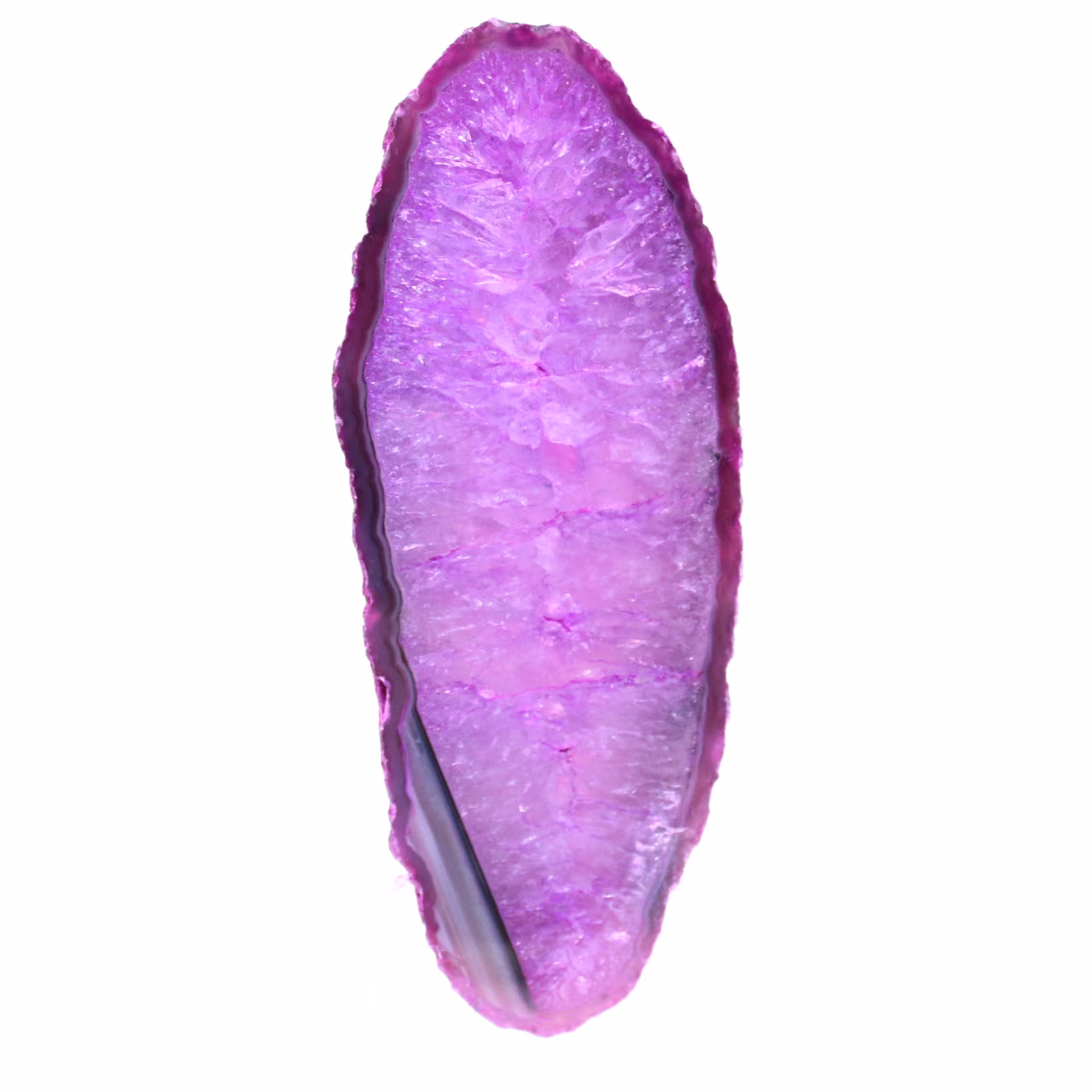 Scheibe aus dekorativem rosa Achat