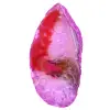 Scheibe aus rosafarbenem Achatmineral - 0