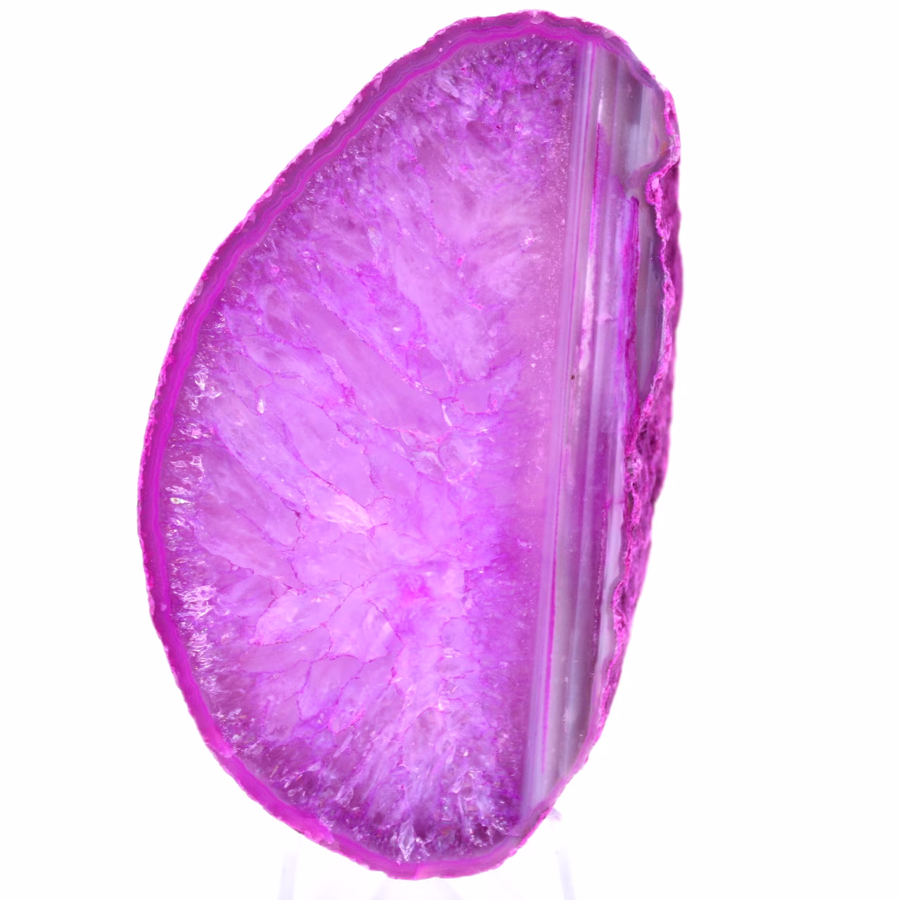 Scheibe aus dekorativem rosa Achat