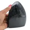Polierter natürlicher schwarzer Turmalinblock - 0