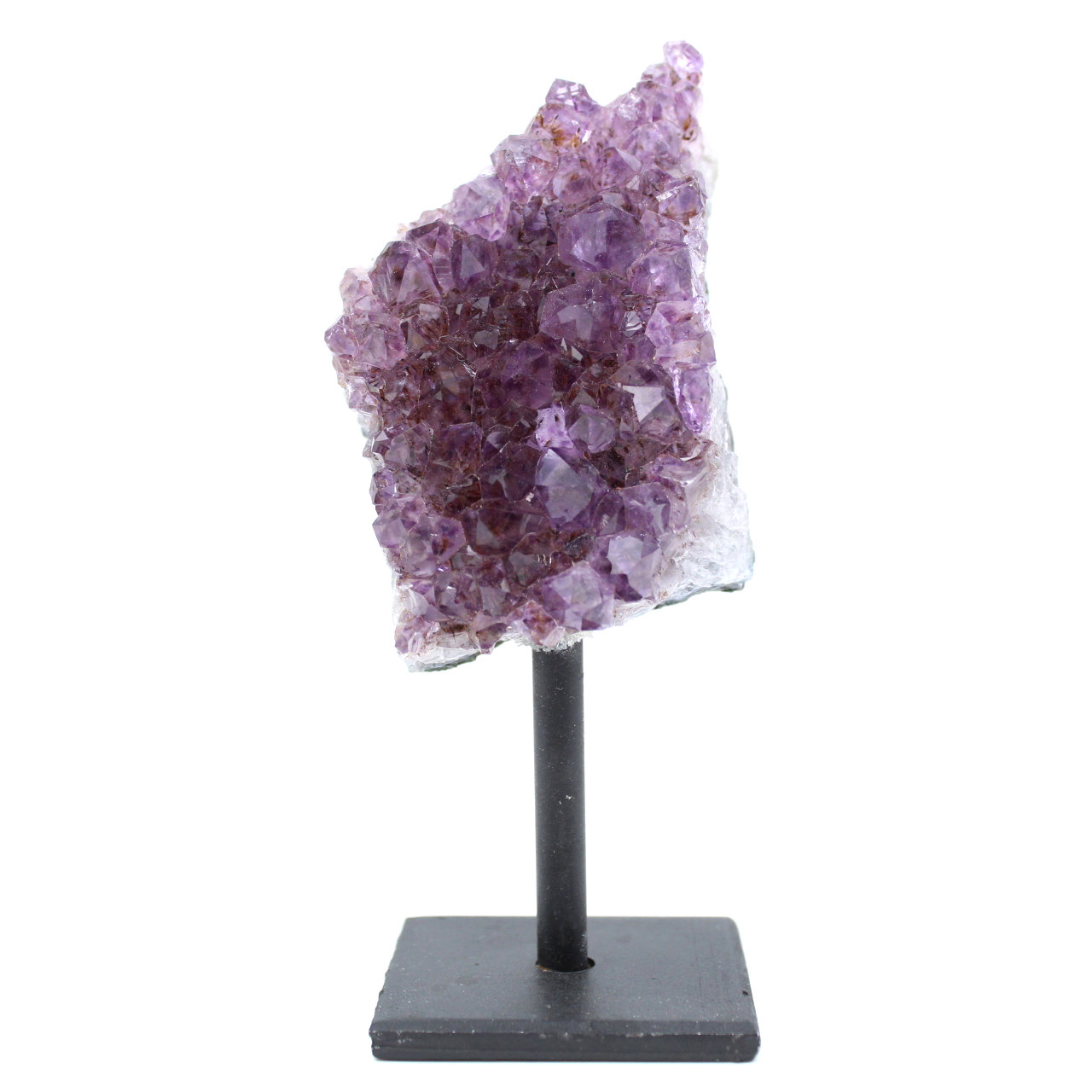 Kristallisierter amethyst mit sockel