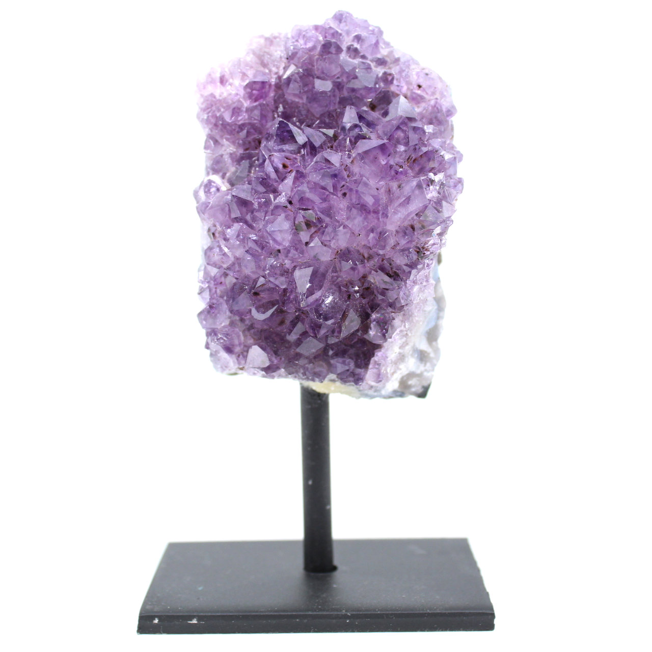Kristallisierter amethyst mit sockel