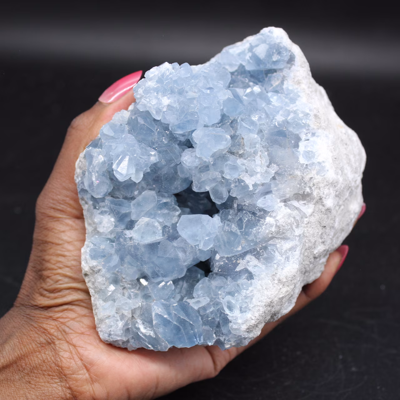 Blau kristallisierter coelestin