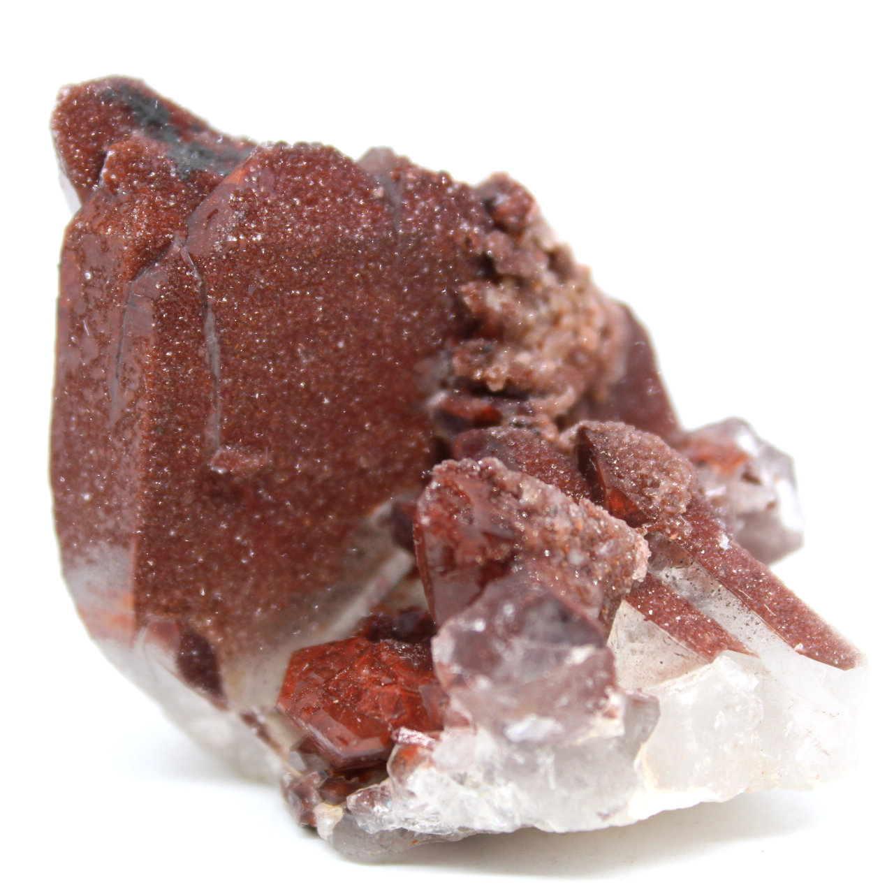 Kristallisierter roter quarz