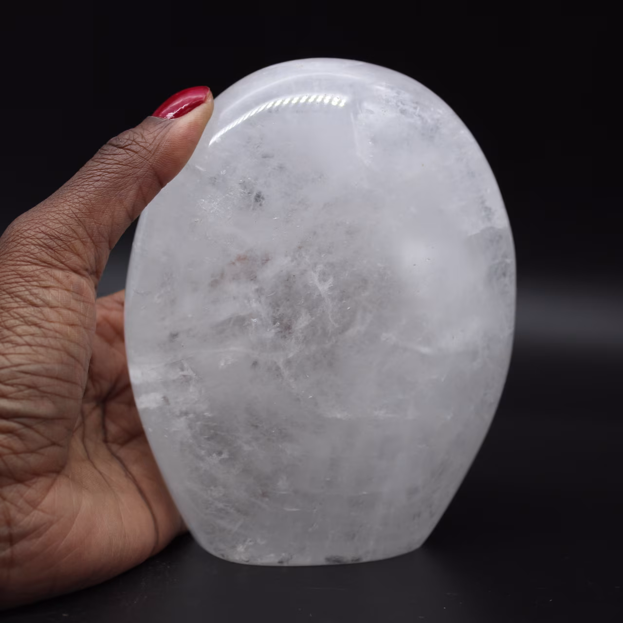 Natural rock crystal rock
