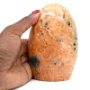 Orange calcit polierter stein - 4