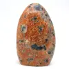 Polierter orangefarbener calcit-stein - 0