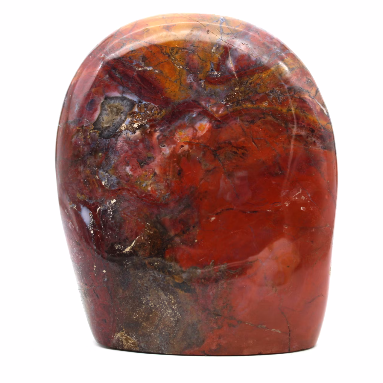 Roter jaspis-stein