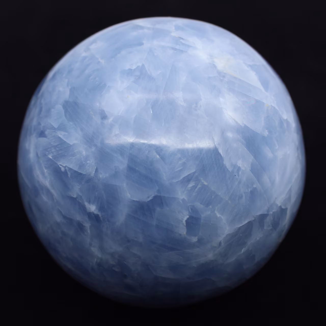 Blaue calcitkugel