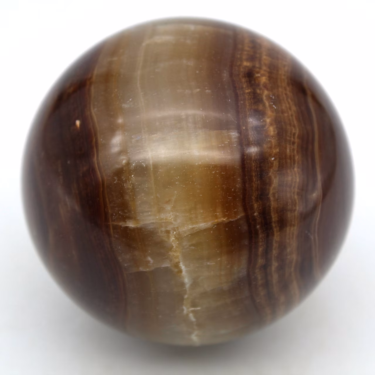 Braune calcitkugel