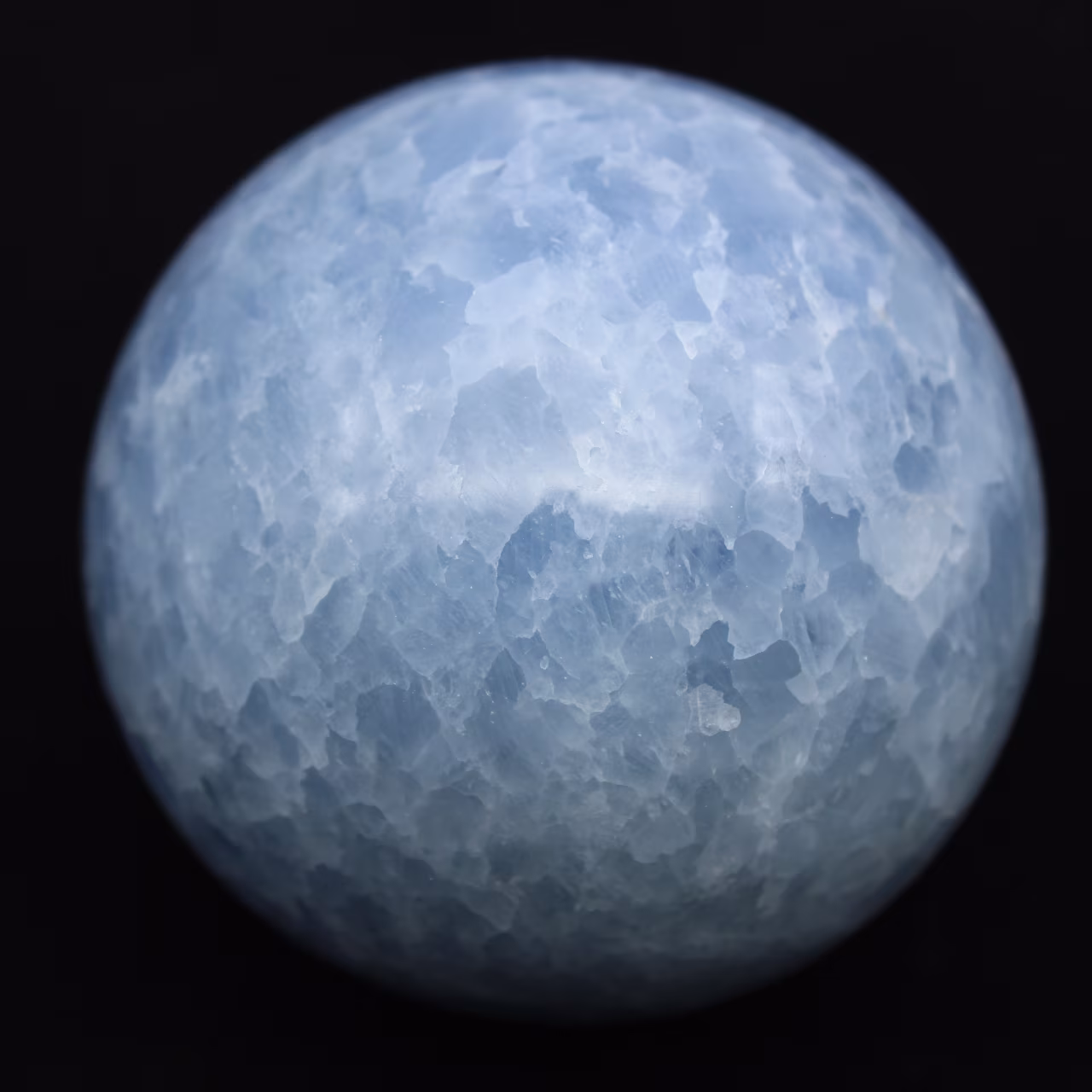Blaue calcitkugel