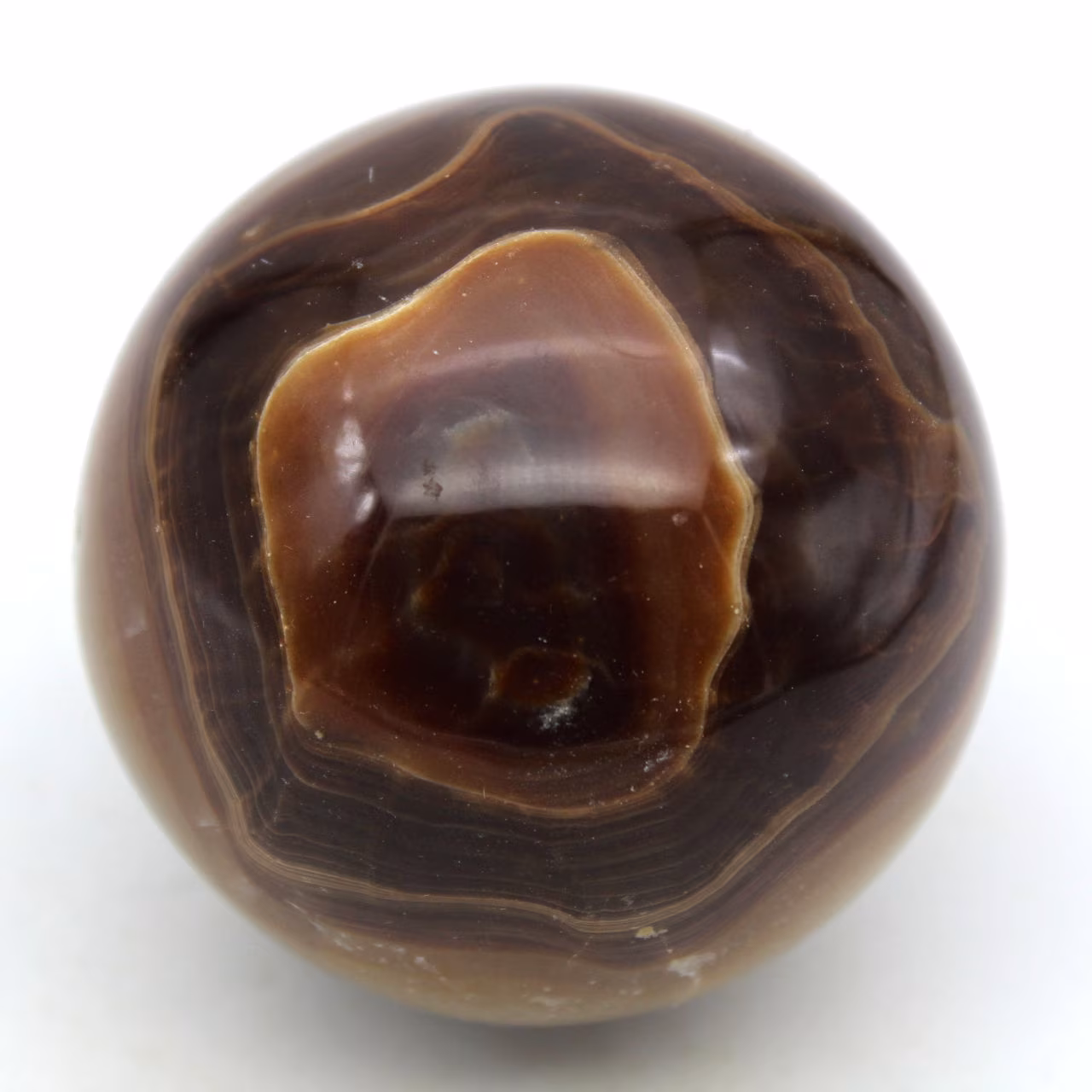 Braune calcitkugel