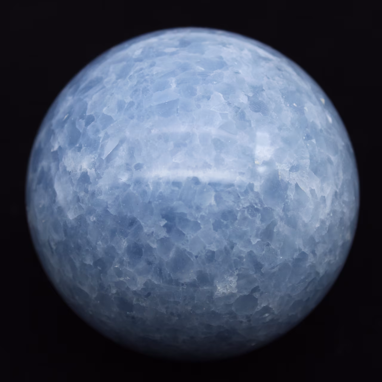 Blaue calcitkugel
