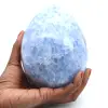 Blaues calcit-mineral-ei - 0