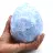 Blaues calcit-mineral-ei