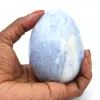 Blaues calcit-mineral-ei - 0