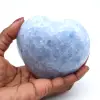 Herz aus blauem calcit - 0