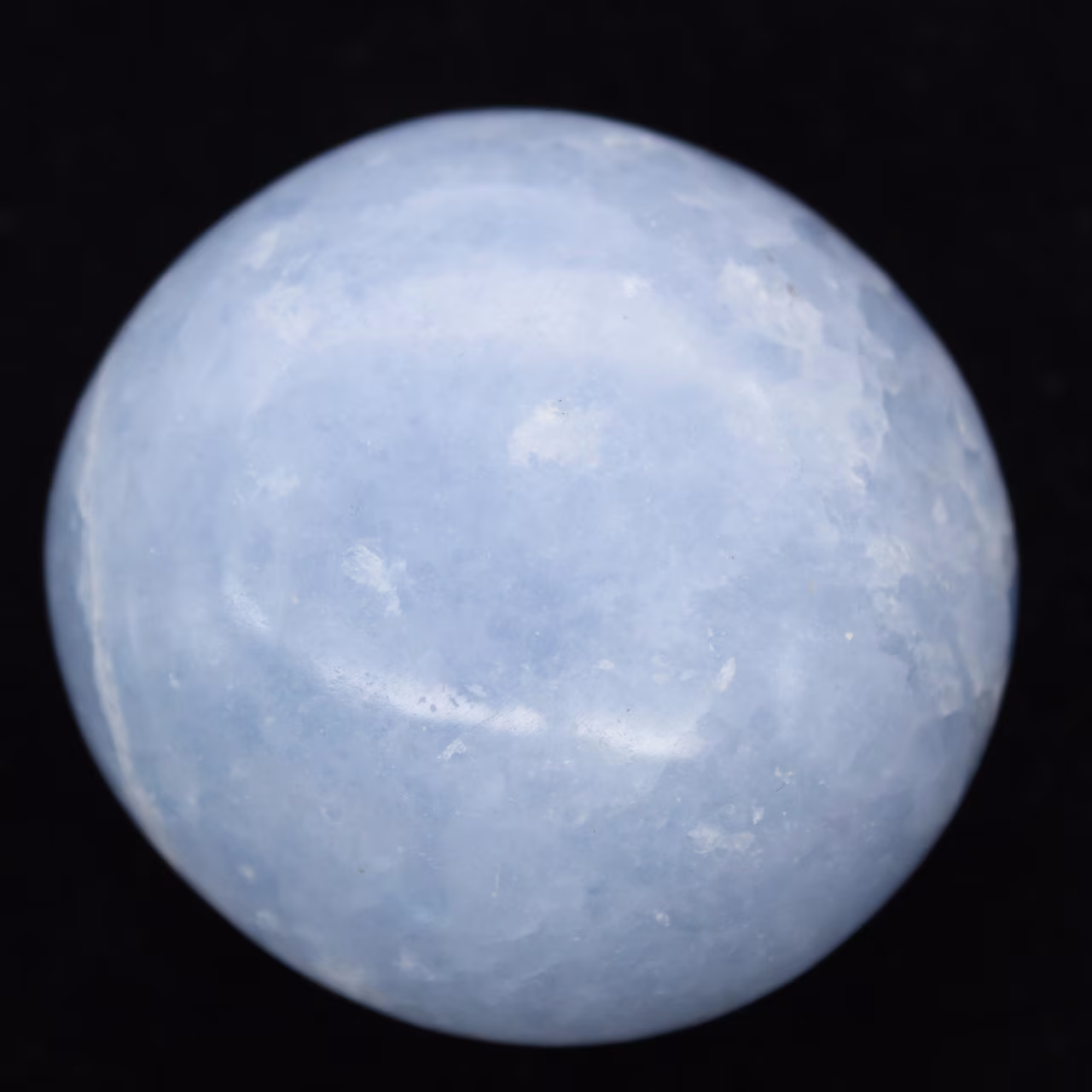 Blaue calcit-kiesel