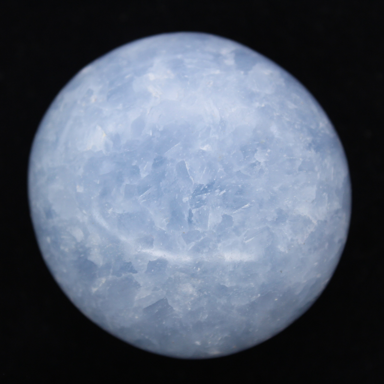 Blaue calcit-kiesel