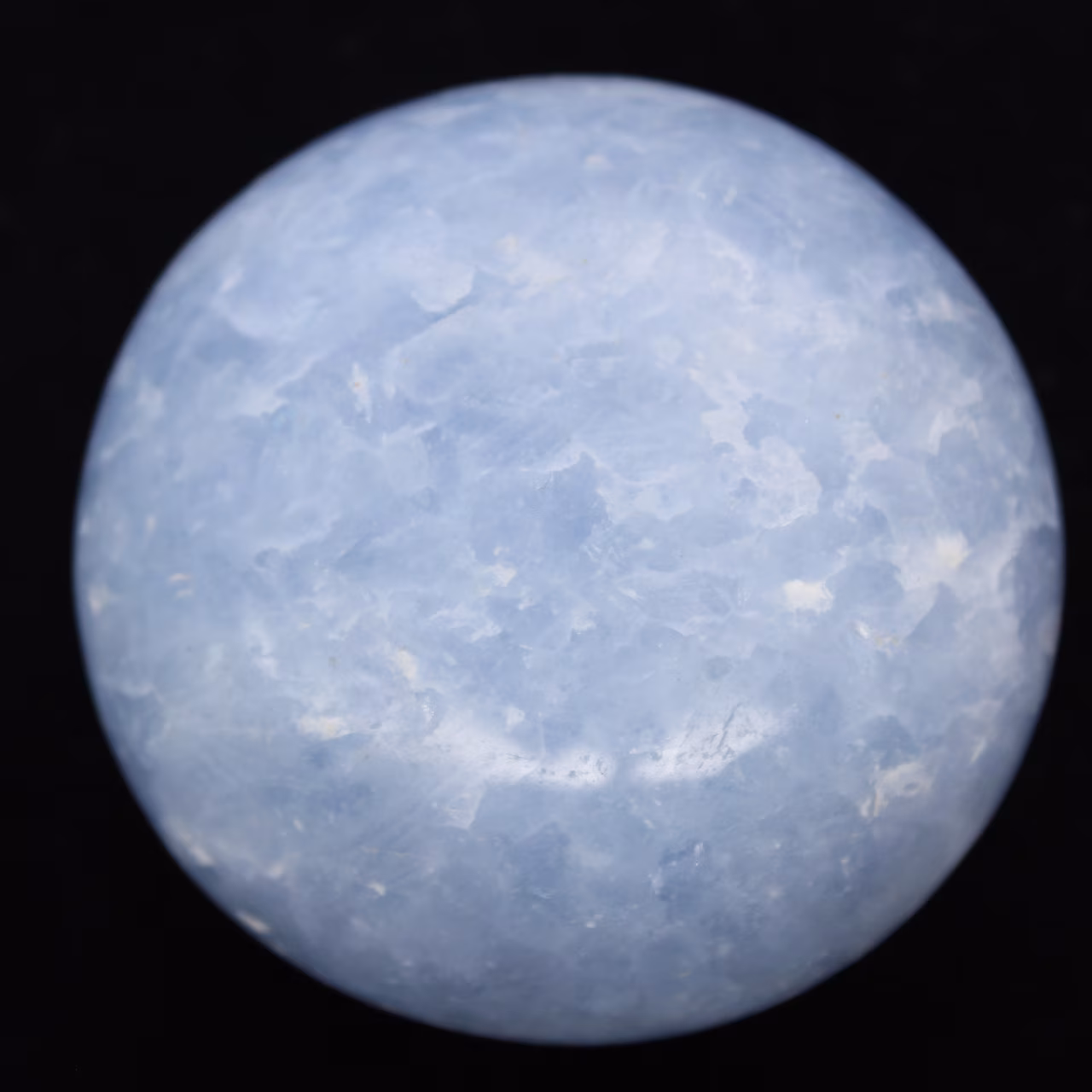 Blaue calcit-kiesel