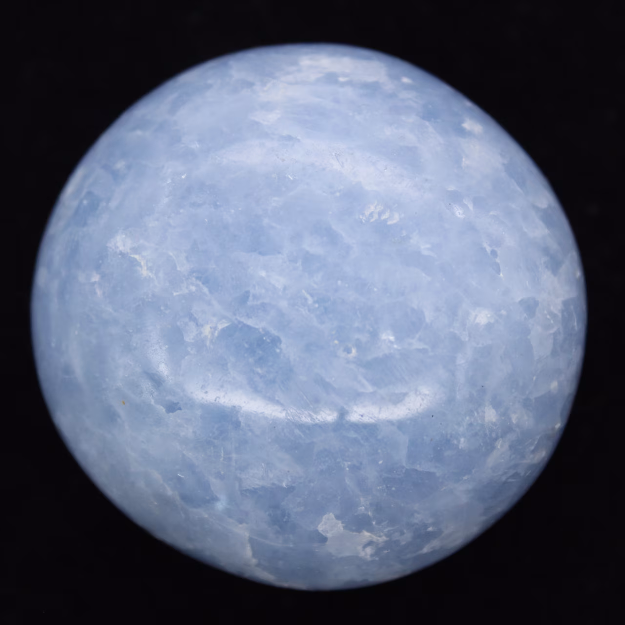 Blaue calcit-kiesel