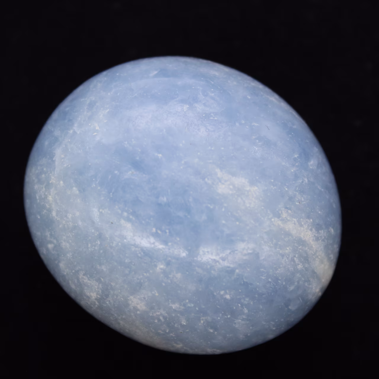 Blaue calcit-kiesel