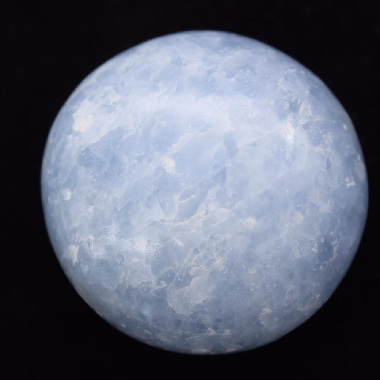 Blaue calcit-kiesel