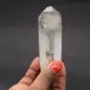 Bitterminiertes quarzprisma mit einschluss und phantom - 0