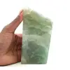 Grüner Fluorit-Block-Heptaeder - 0