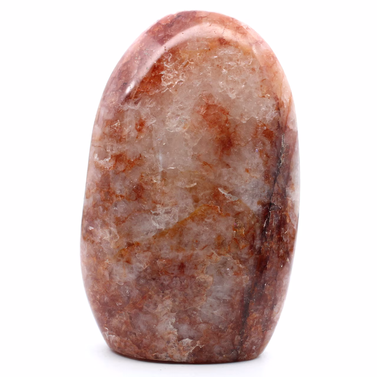 Polierter stein aus rotem quarz