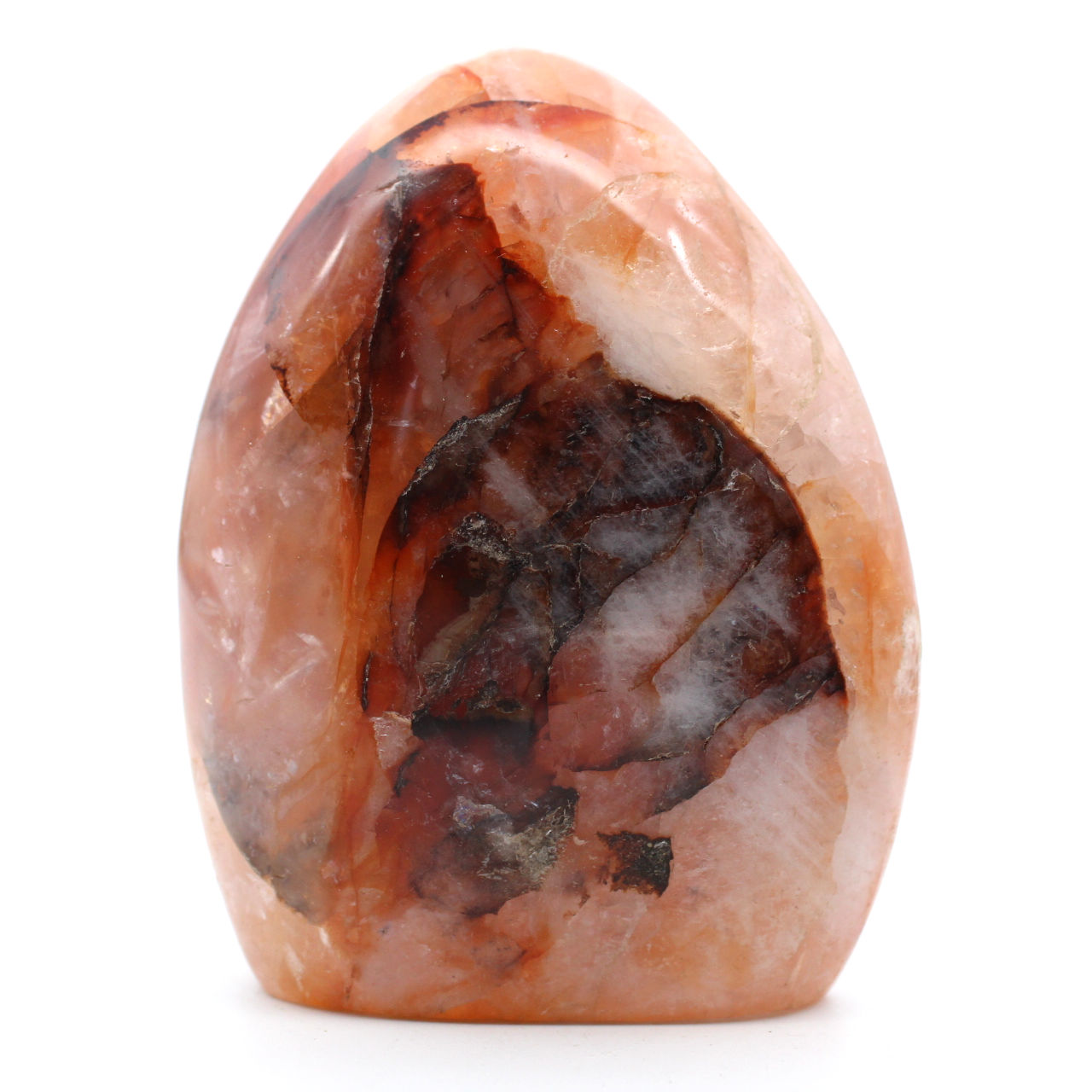 Roter quarz aus madagaskar