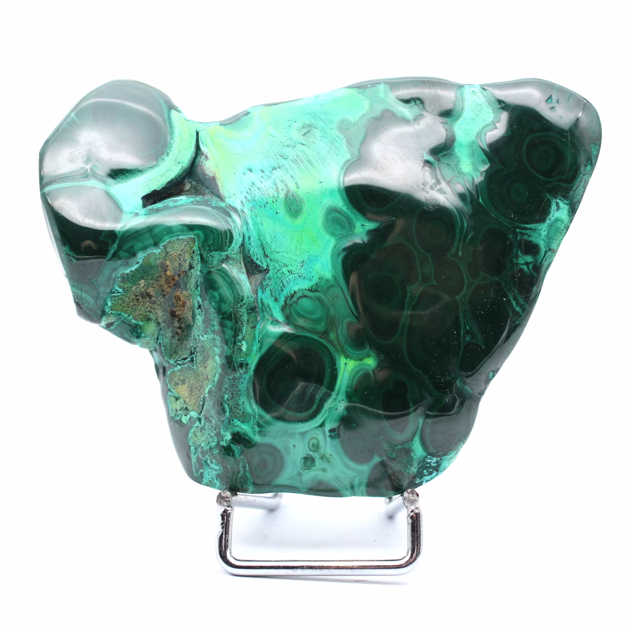 Polierter stein aus malachit