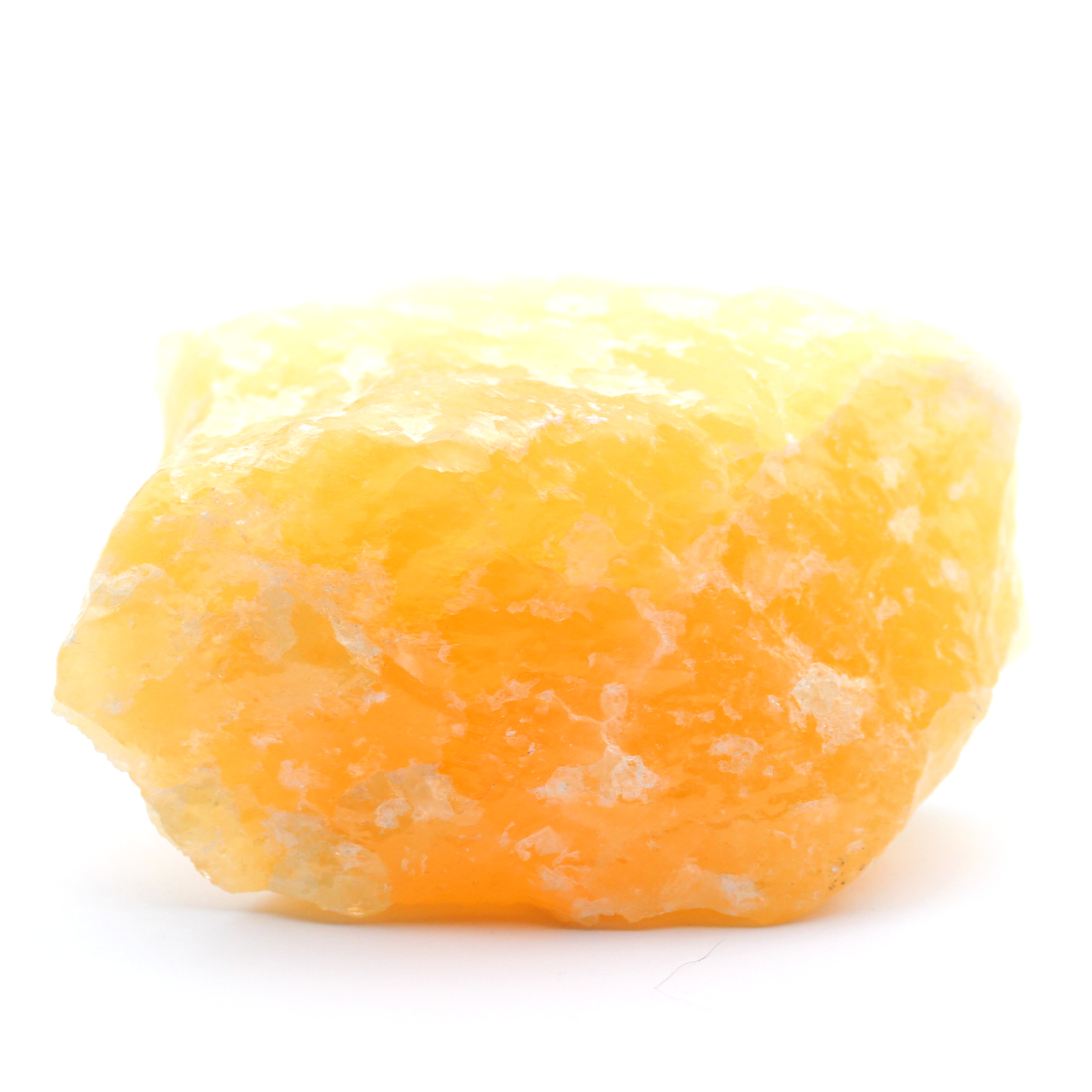 Orangefarbenes calcitgestein